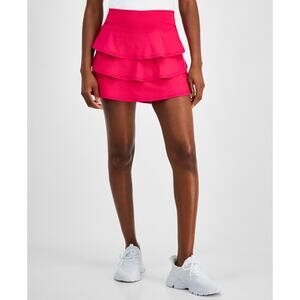 ID Ideology Women's Flounce Skort Pink Dragon Fruit XS